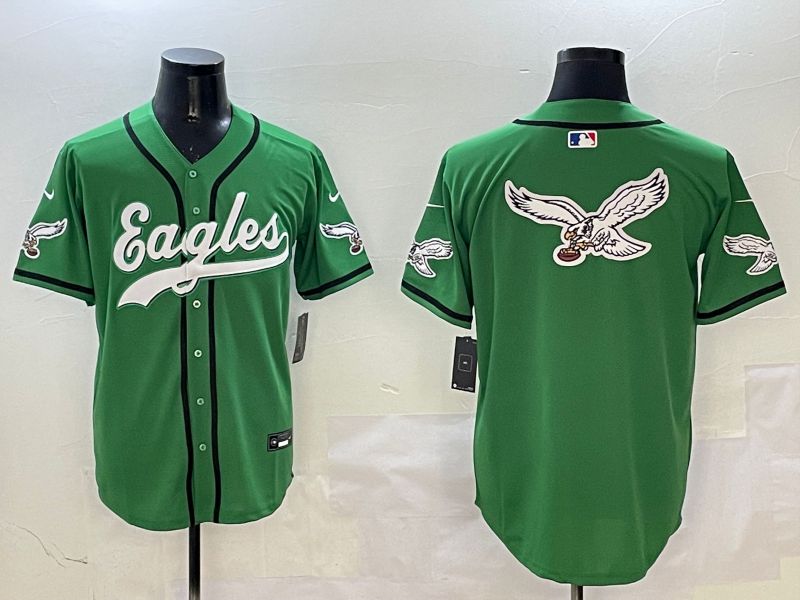 Men Philadelphia Eagles Blank Green three generations Jointly Name 2025 Nike Limited NFL Jersey style 10